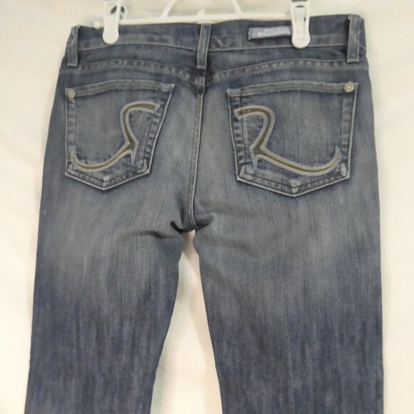 ROCK & REPUBLIC | size 28 | Faded Blue Denim / Jeans | Made In the USA | NWOT - Picture 13 of 16